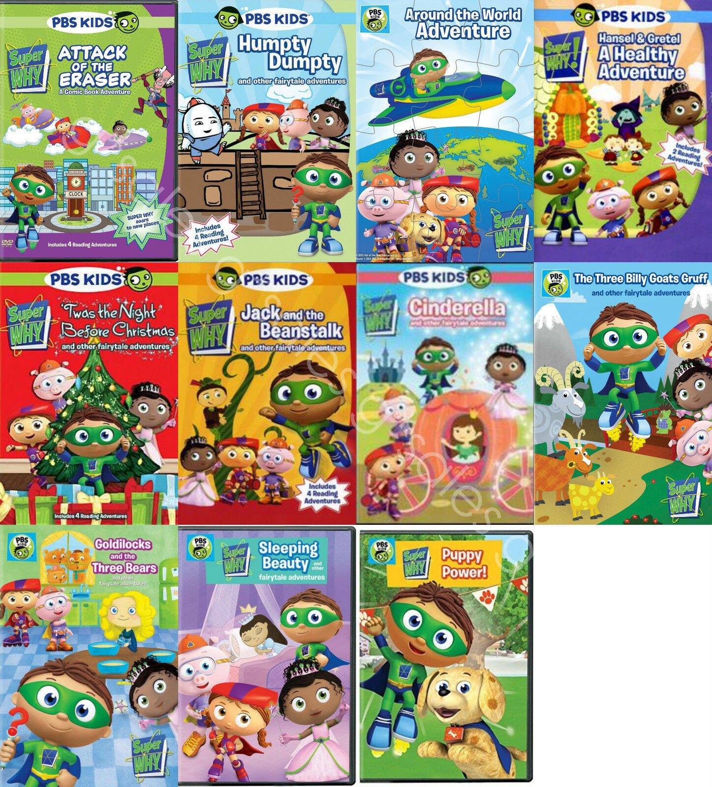 Super Why! PBS KIDS Children's Series 11 Complete Collections NEW DVD ...