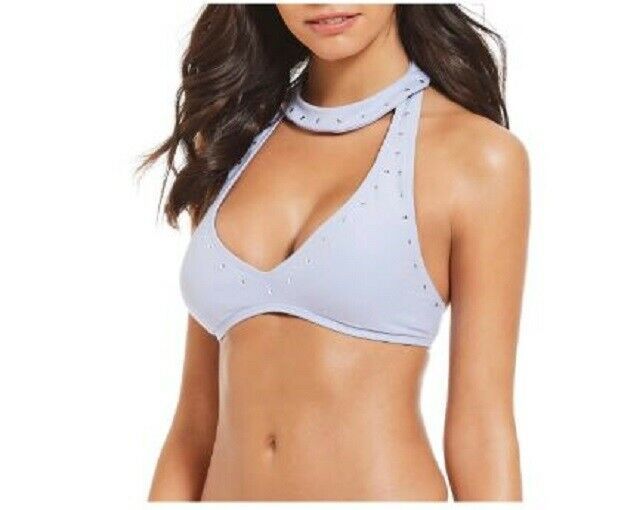 Michael kors black stud bikini top