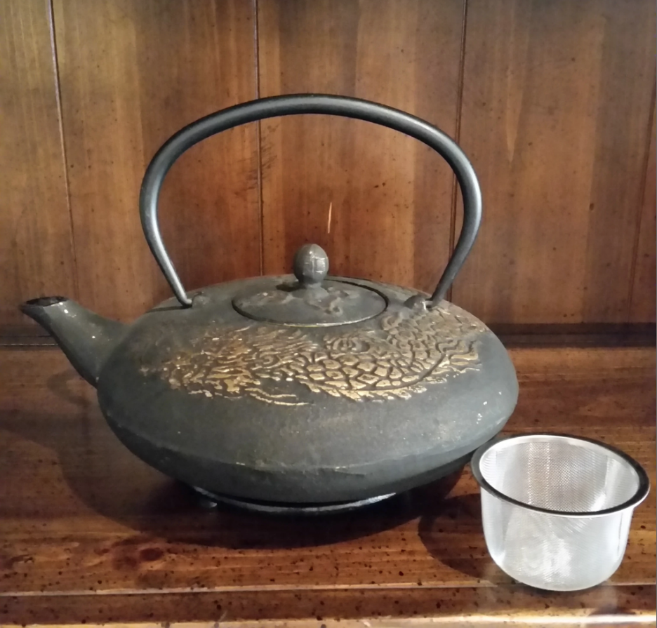 Teapot Cast Iron Golden Dragon Teapot Gift Japanese Infuser Filter Tea