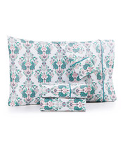 3PC Whim by Martha Stewart Collection Peacock Twin Sheet Set 250 Threads - $119.99