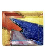 S. Davy Pottery Studio Art Large Rectangular Serving Tray Multi-Color - $77.95