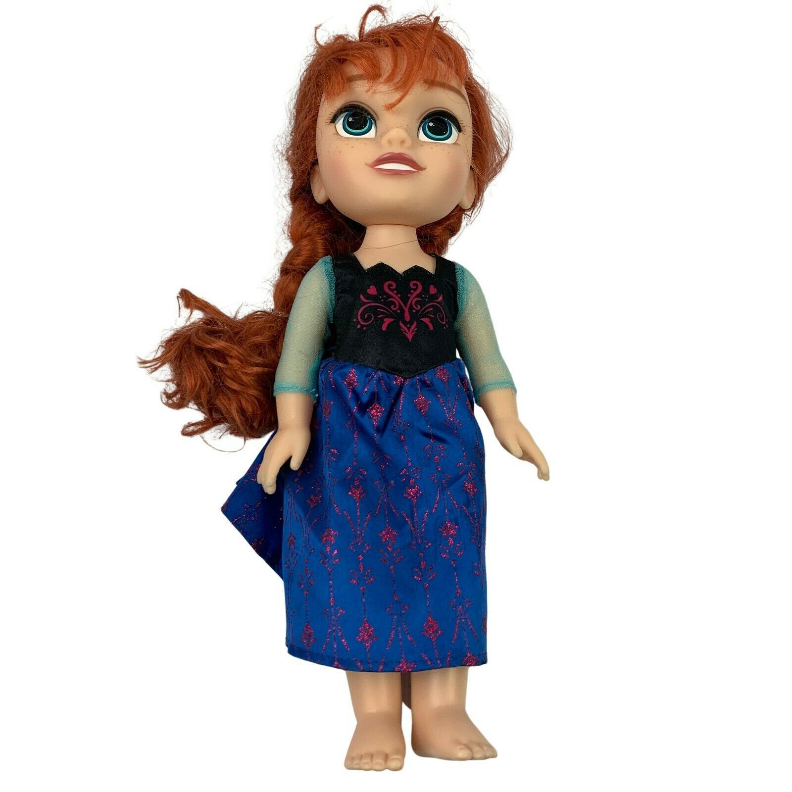 Frozen Disney Princess Anna Toddler Doll Dress Up Jakks Pacific Made in China - $14.82