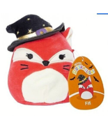Squishmallows Fifi Fox Plush Toy Mini Witch Red Halloween Fall 2022 4.5" Spooky - $13.77