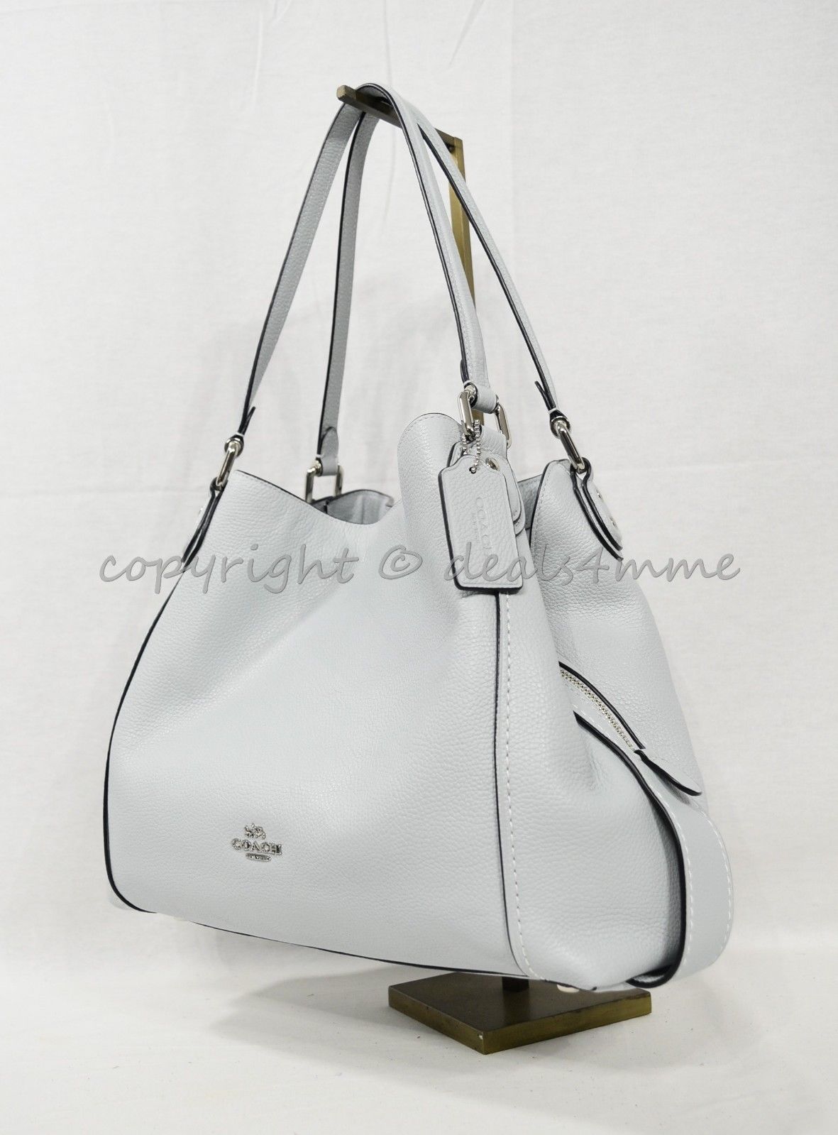 coach edie 31 heather grey