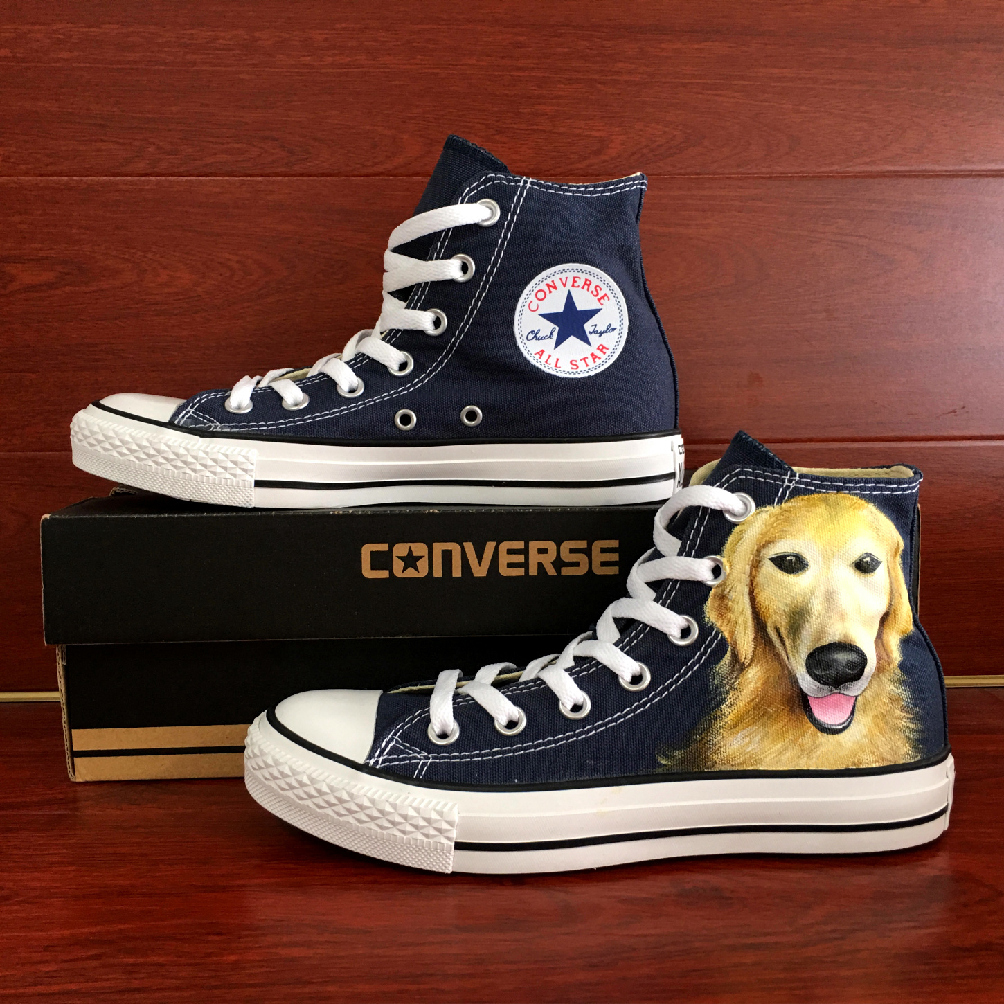 dog converse sneakers