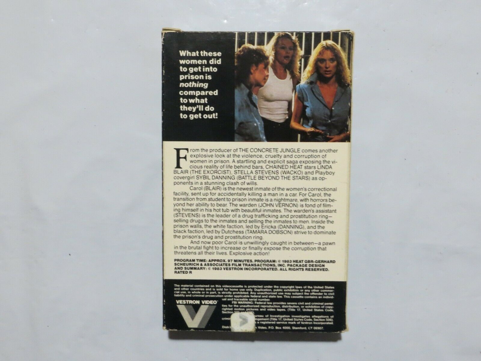 Betamax Tape Movie Chained Heat 1983 Sybil Danning Linda Blair 6A ...