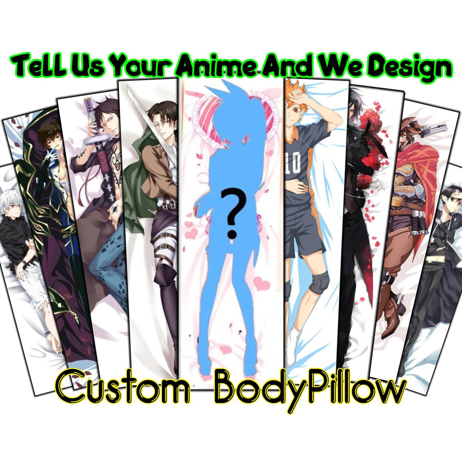 Custom Anime Body Pillow, Anime Body Pillow, Custom Body Pillow, Anime