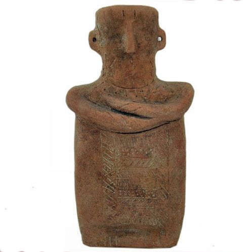 Decorative Greek Prehistoric Terracotta Idol , Ceramic Primitive Idol ...