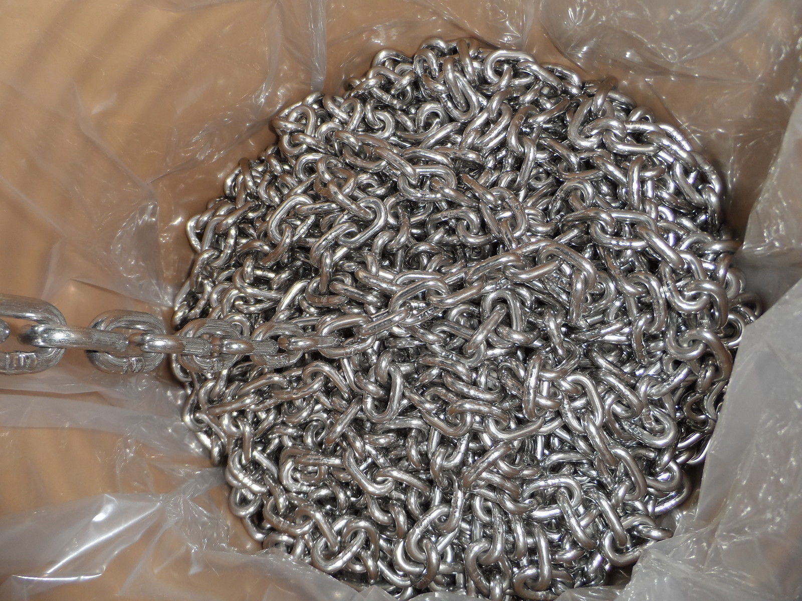 25 ft 5//16/" BBB Marine Anchor Chain 144 µm Micron Thick Galvanized Boat DIN766