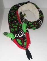 Wild Republic Red Green Horned Viper Snake 52" Stuffed Animal Plush Toy - $9.99