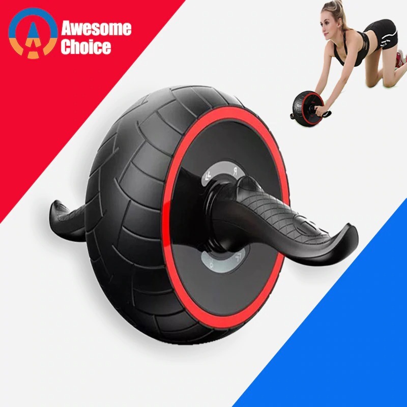ABS Abdominal Roller Exercise Wheel Fitness  Mute Roller For Arms Back Belly