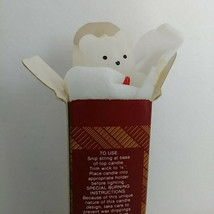 Avon Three Wee Teddy Candles Bear White In Original Box Set Of 3 Nos Vintage - $14.46