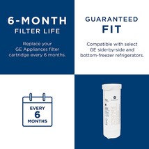 GE XWFE Refrigerator Water Filter | Certified to Reduce Lead, Sulfur, and 50+ Ot image 4