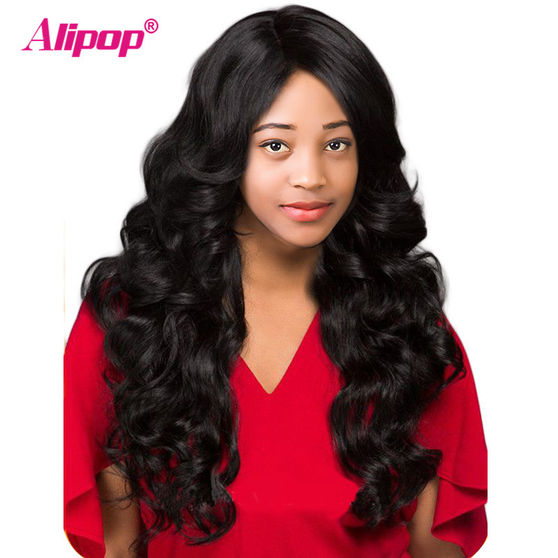 Malaysian Body Wave Wig Remy Full Lace Human Hair Wigs For Black Women Lace Huma Hair 