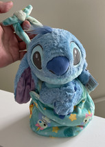 Disney Parks Baby Stitch in a Pouch Blanket Plush Doll NEW image 1