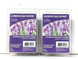 2 Packs American Home By Yankee Candle 2.6 Oz Lovely Lavender 6 Count Wax Cubes