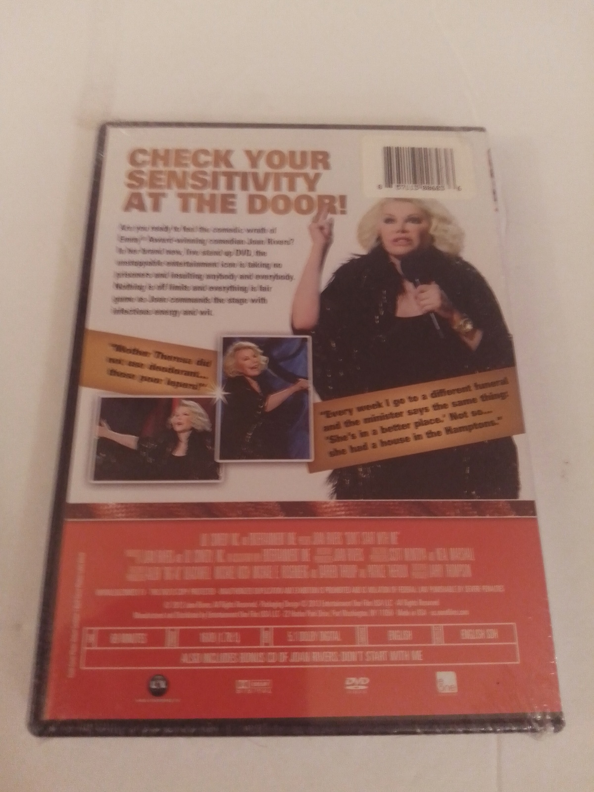 Joan Rivers Don't Start With Me DVD and CD 2013 Brand New Factory Sealed DVDs & Bluray Discs