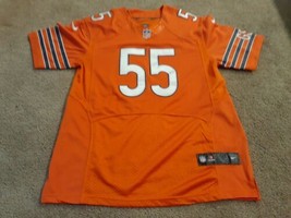 Vintage Chicago Bears Lance Briggs Nike NFL On Field Jersey 48 Orange  - $60.80