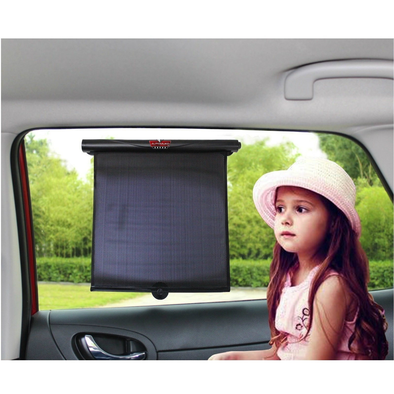 Car Window Sun Shade Baby Mesh Sunshade Retractable Kids Side Visor Set