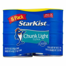 New StarKist® Chunk Light Tuna in Water - 5 oz Can (8-Pack) 90 Calories ... - $13.36