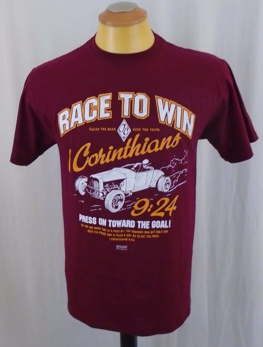 Race To Win 1 Corinthians 9:24  Medium Cotton T shirt