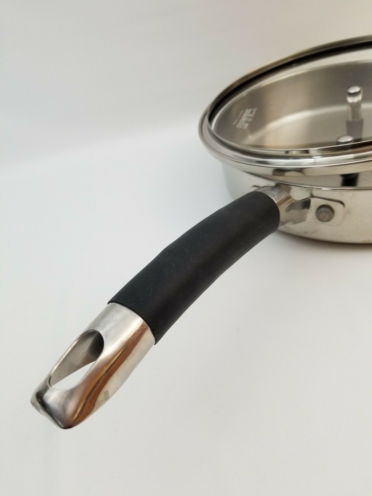 Skillet Stainless Steel Frying Pan TL Mulino 9 1/2 Inch Diameter With