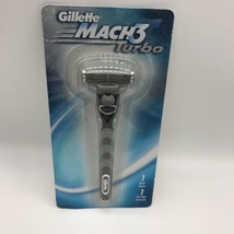 Gillette Mach3 turbo razor handle with 1 cartridge - New Old Stock 2001  - $31.64