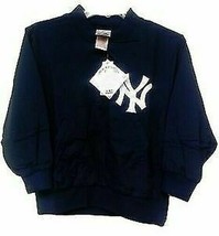 MLB Majestic New York Yankees Boy's Youth NY Stitched Warmup Jacket Kids, Navy - $66.50