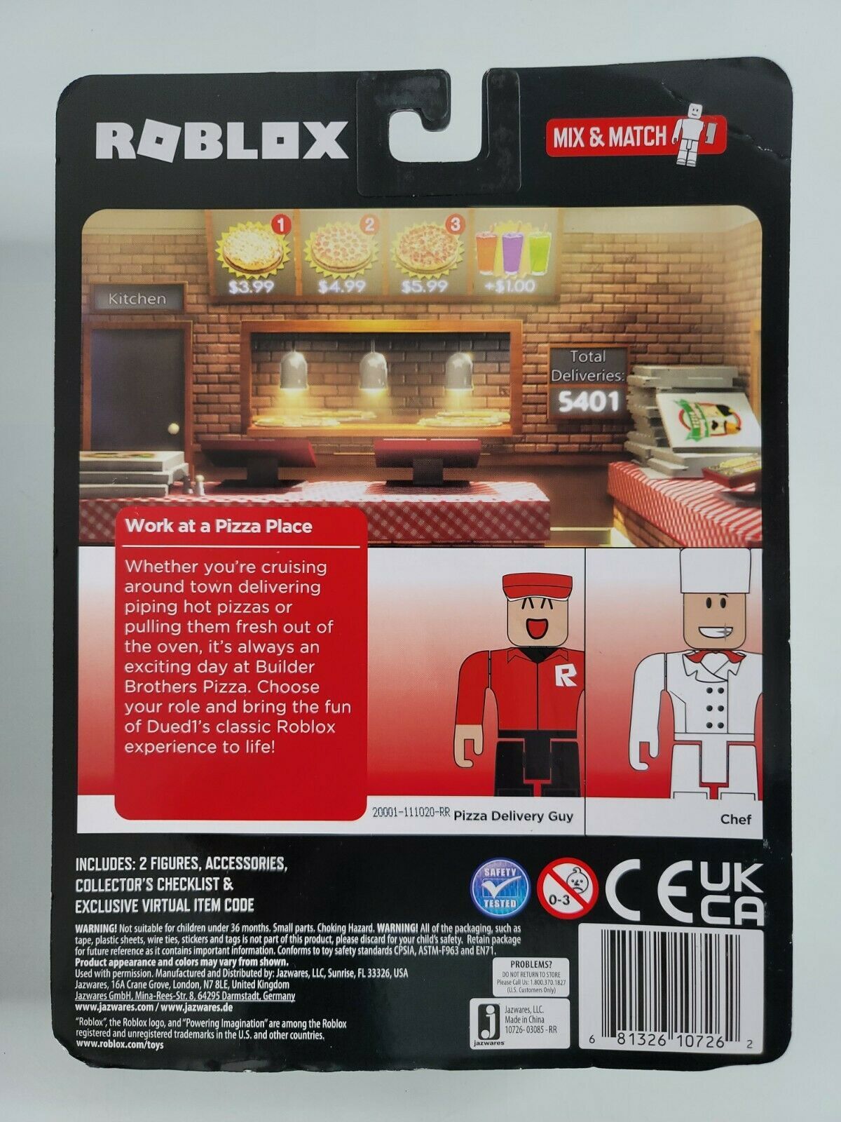 Roblox Work At A Pizza Place Figure Set W And 50 Similar Items - roblox work at a pizza place tv codes