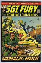 Sgt Fury #99 ORIGINAL Vintage 1972 Marvel Comics Guerrillas in Greece B image 1