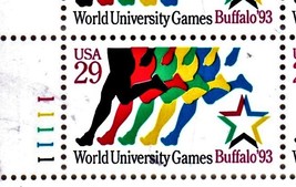 U S Stamps - .29 cent World University Games - Buffalo, N. Y. 1993 - $2.75