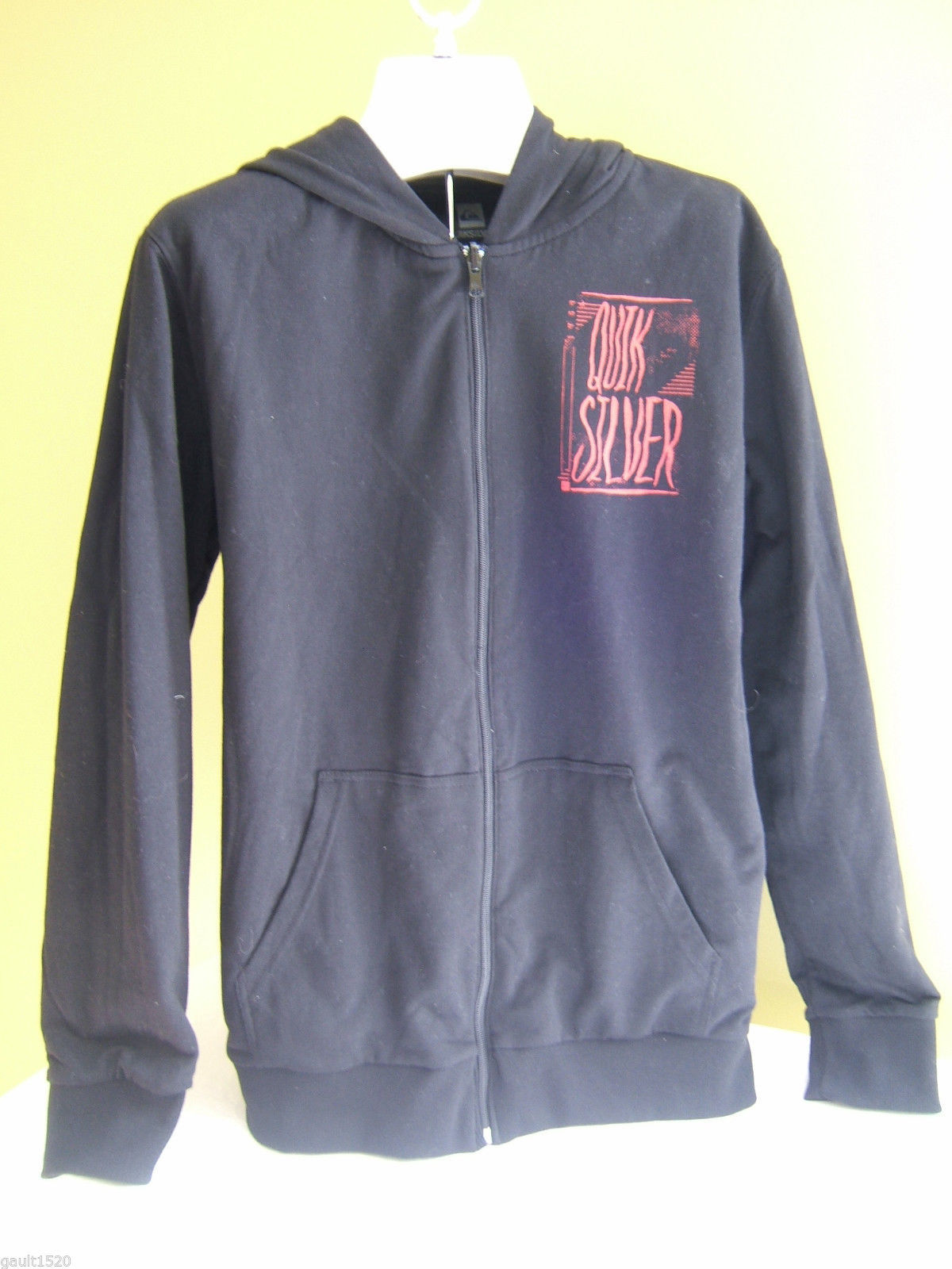 quiksilver men's major stripe fleece hoodie