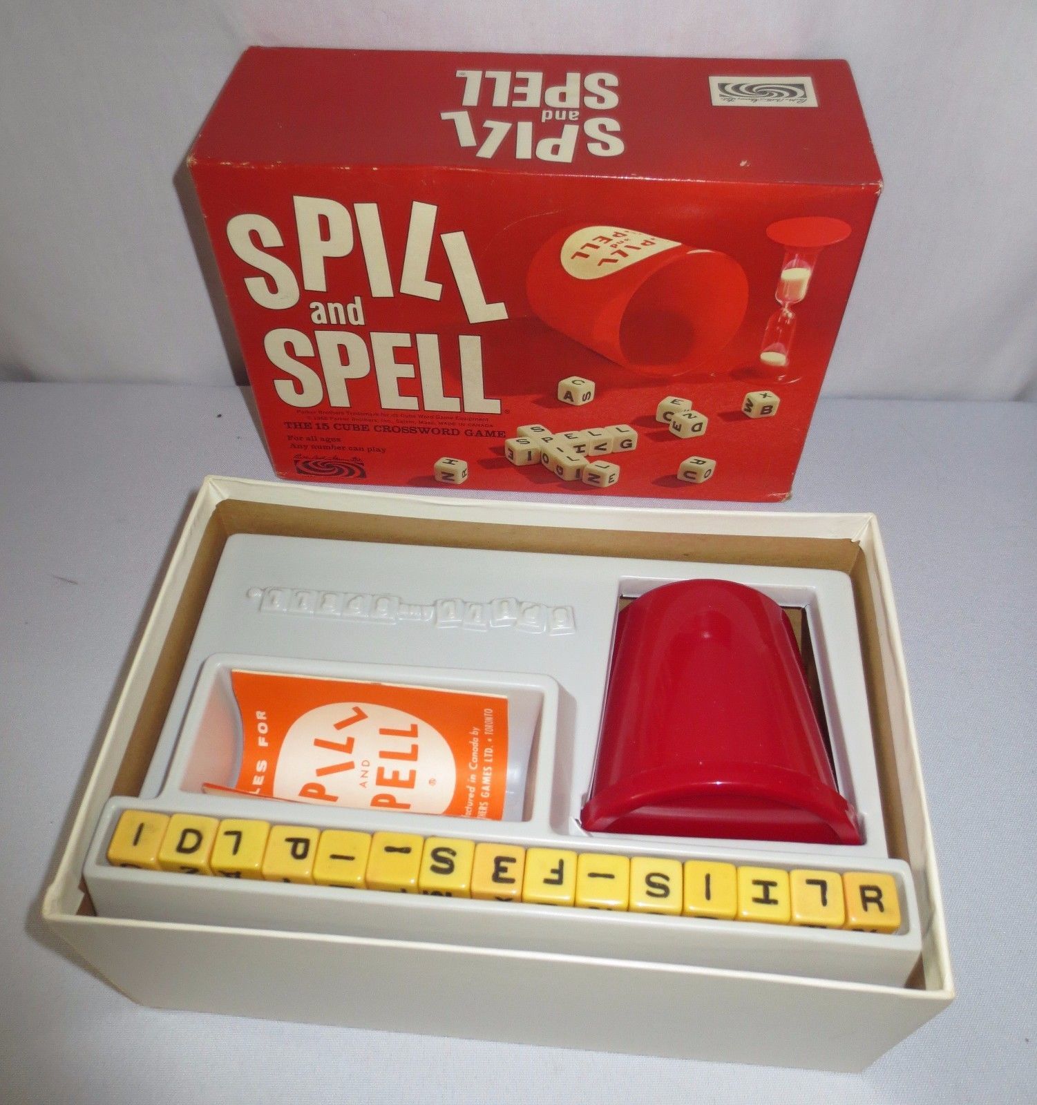 Parker Brothers Spill and Spell Game 1966 and 50 similar items