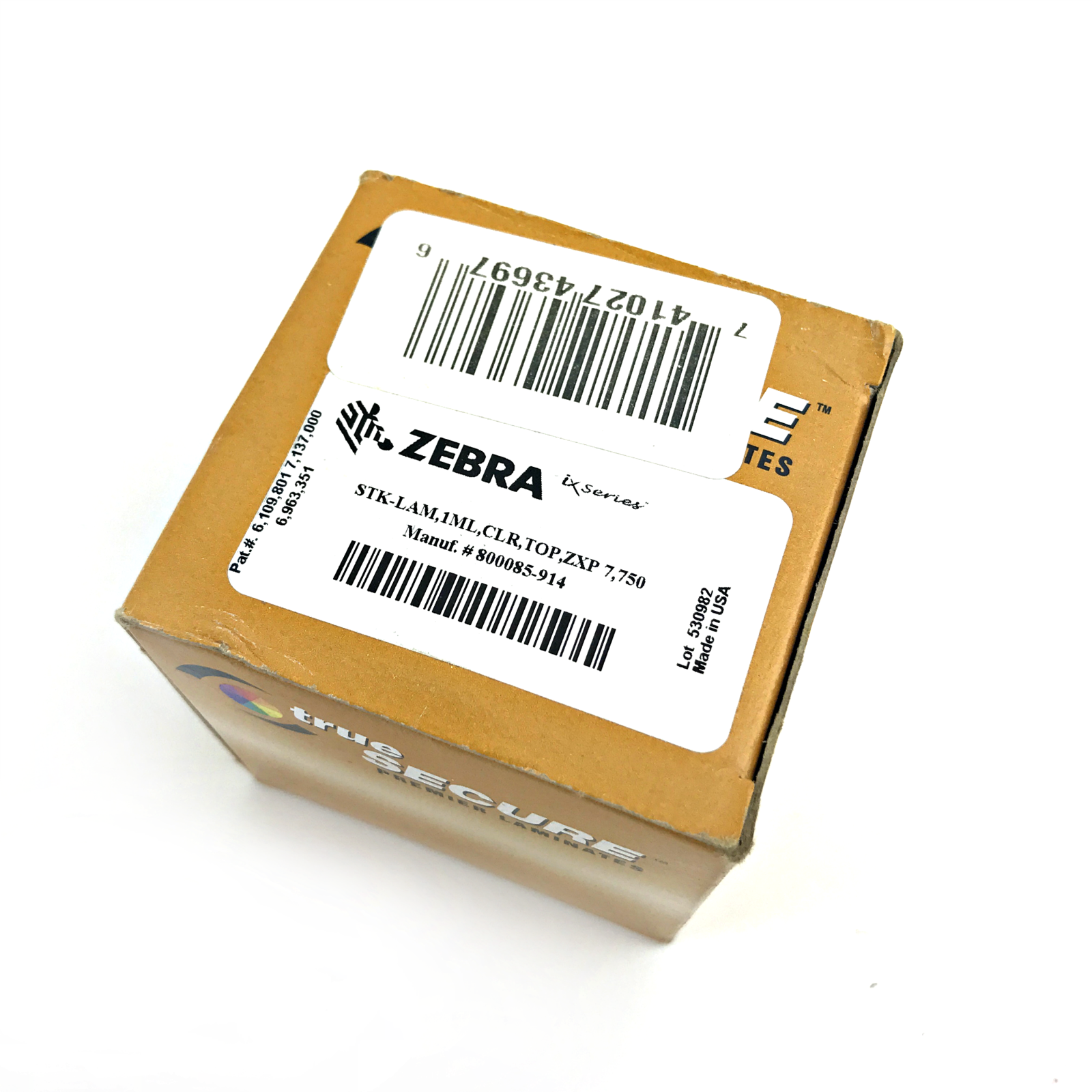 Zebra 800085914 Clear Top Premier Laminate for ZXP Series 7 750