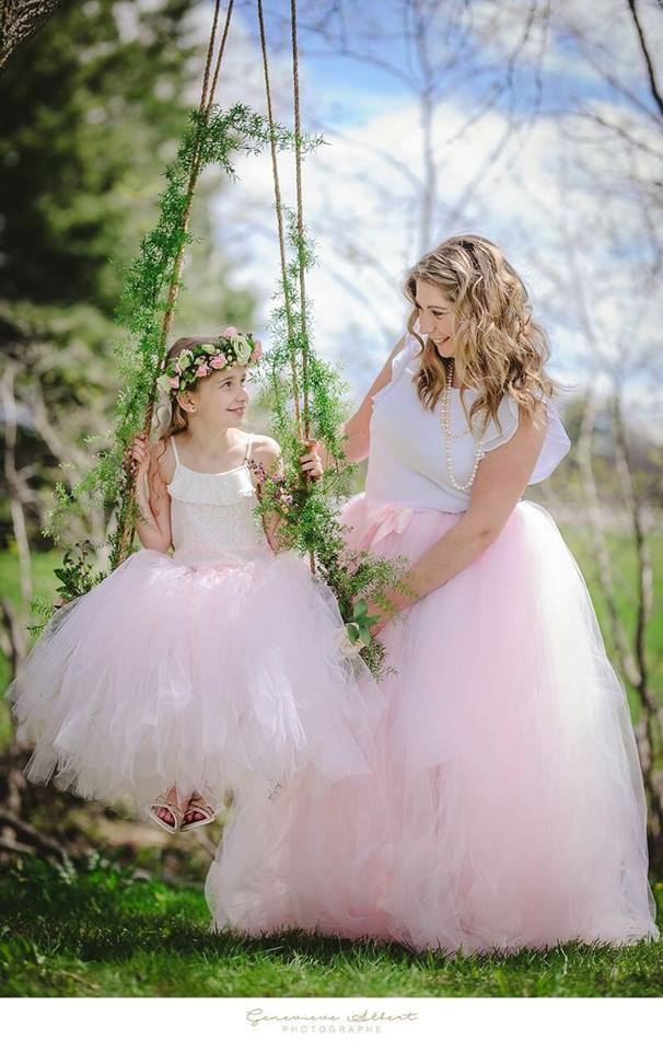 Long and Fluffy Mommy and Daughter Matching Tutus