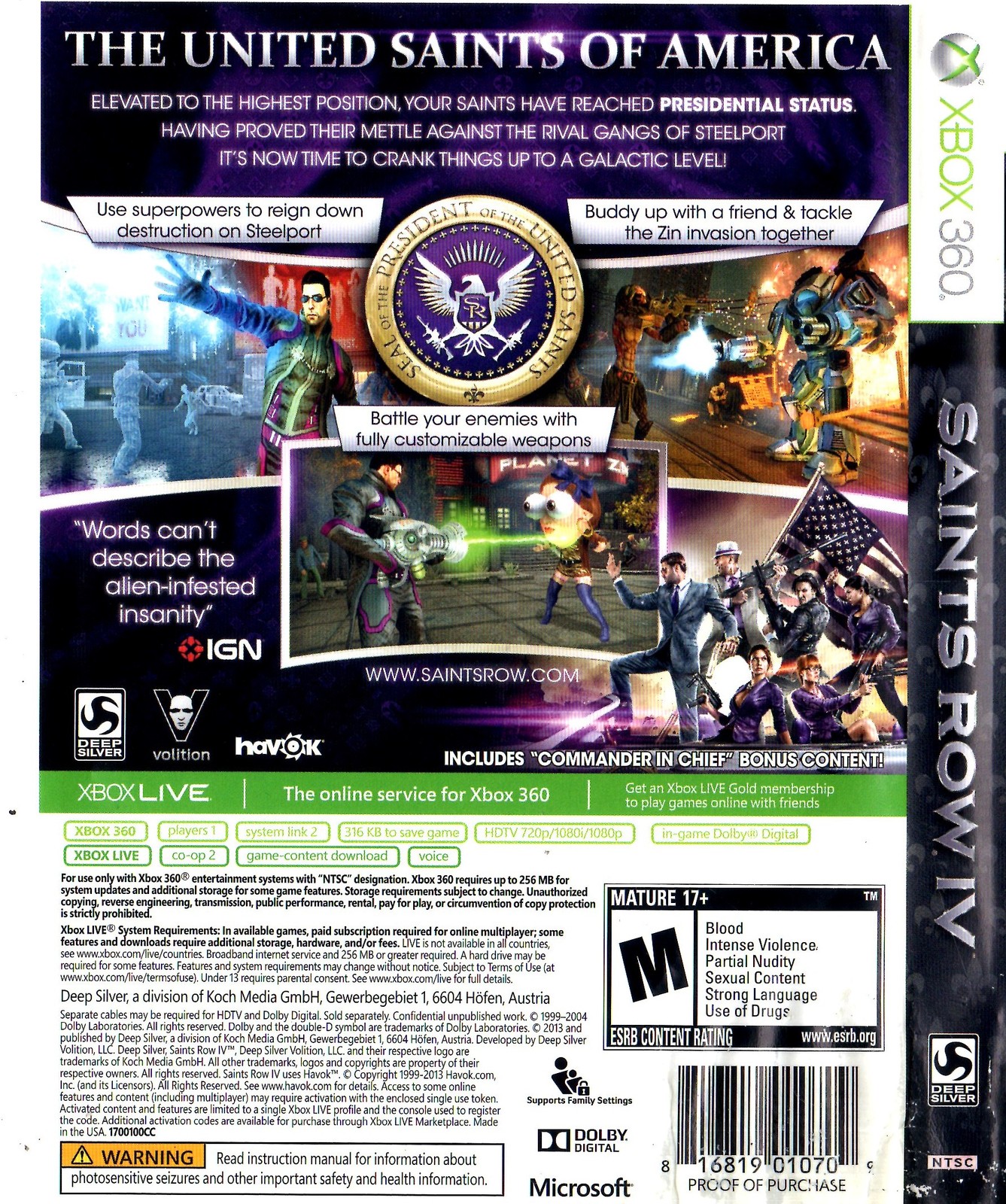 download saints row 4 xbox one for free