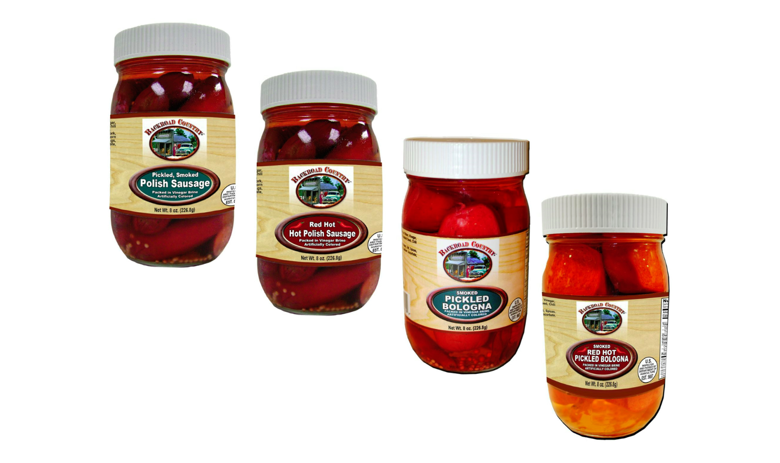 Backroad Country Pickled Polish Sausage & Pickled Bologna Variety Pack