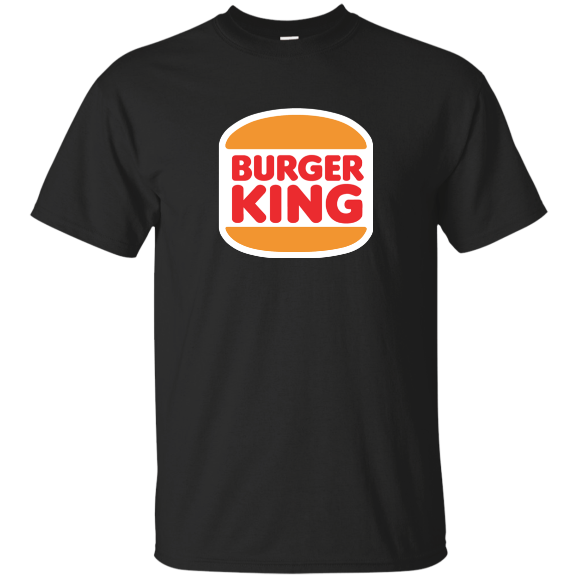 Burger King, Hamburger, Gildan Ultra Cotton T-Shirt - Black - T-Shirts ...