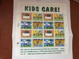 United States Kids Care m/s mnh 1995       stamps - $10.95