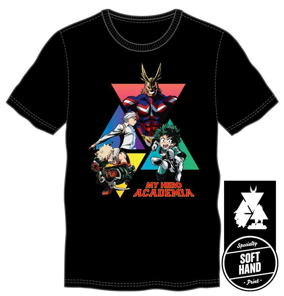 MHA My Hero Academia Graphic Men's Black T-Shirt Tee Shirt - T-Shirts ...