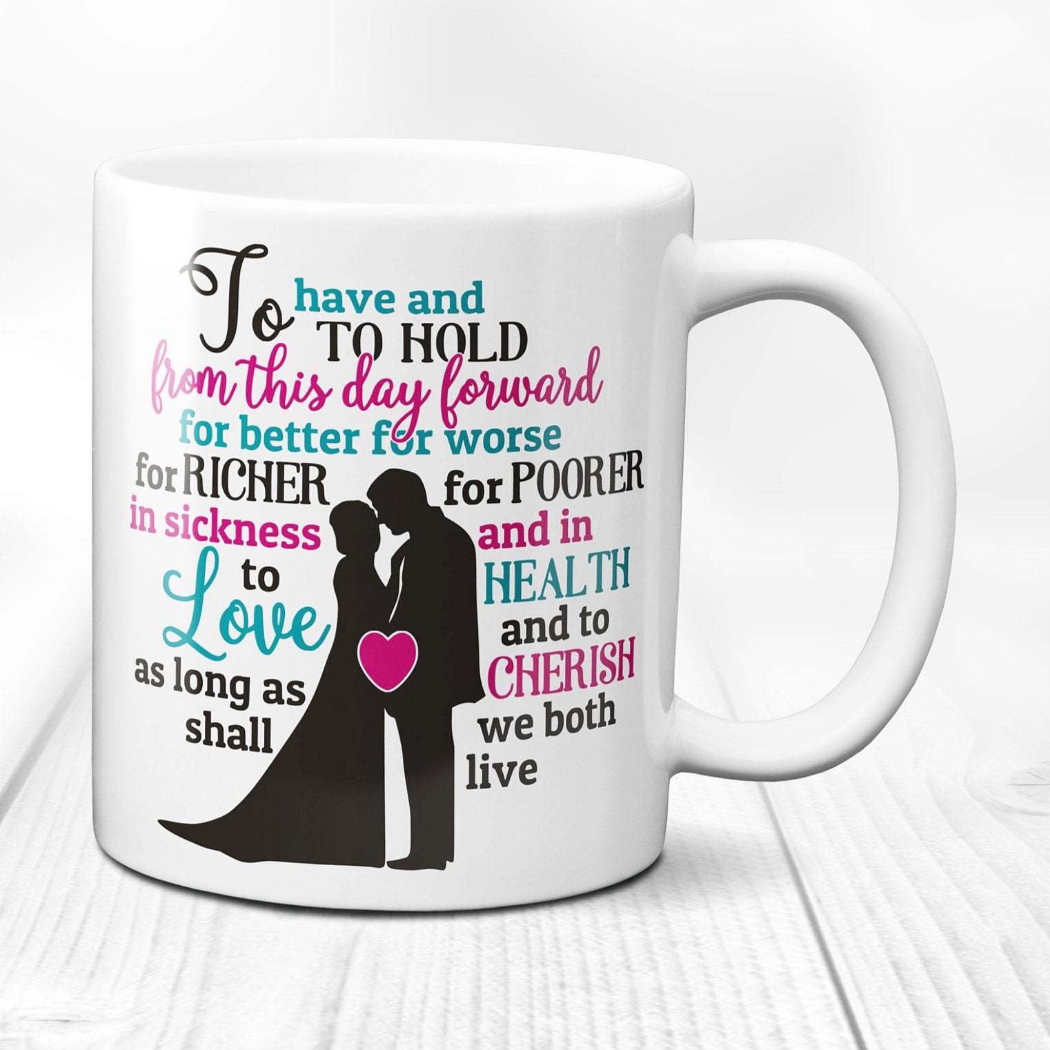 Wedding Coffee Mug Marriage Mug Custom Wedding Mug Wedding Ts Married Mugs