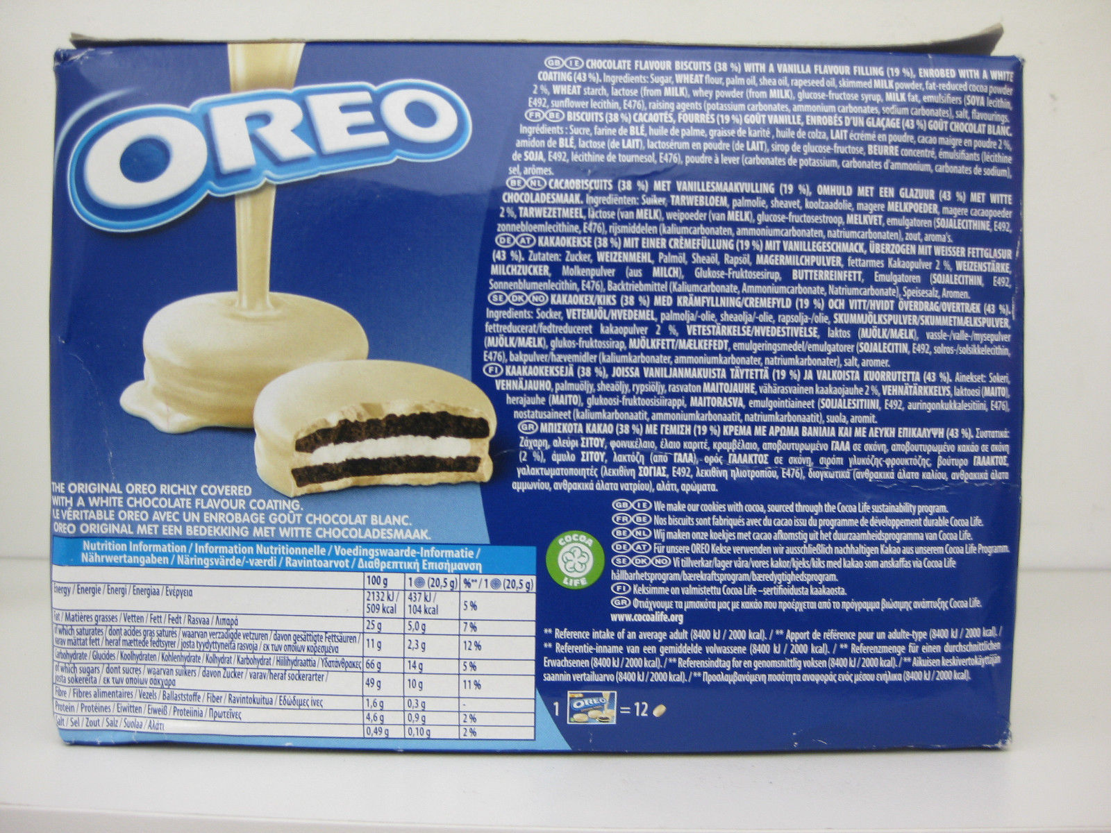 Nabisco Oreo White Chocolate Fudge Sandwich Cookies Cookies & Biscotti