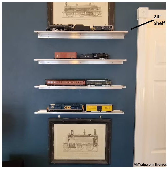 model train display shelf
