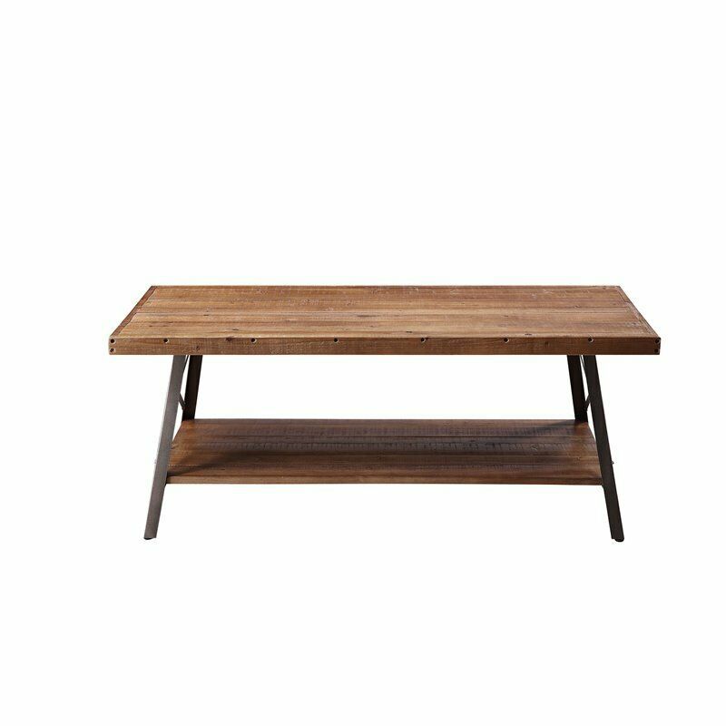 ACME Ikram Coffee Table in Weathered Oak and Sandy Black - $264.99