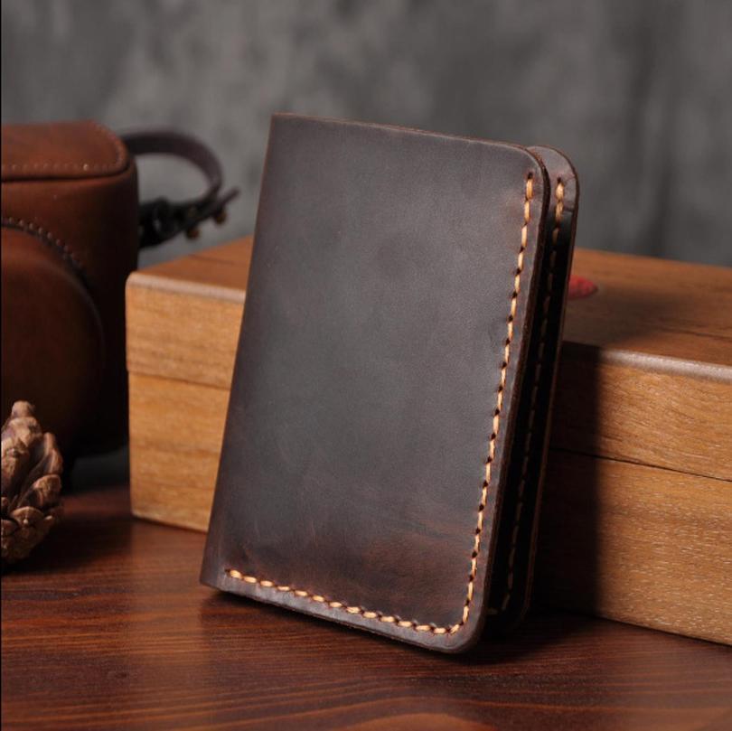 Handmade Vintage Leather Men Wallet - Wallets