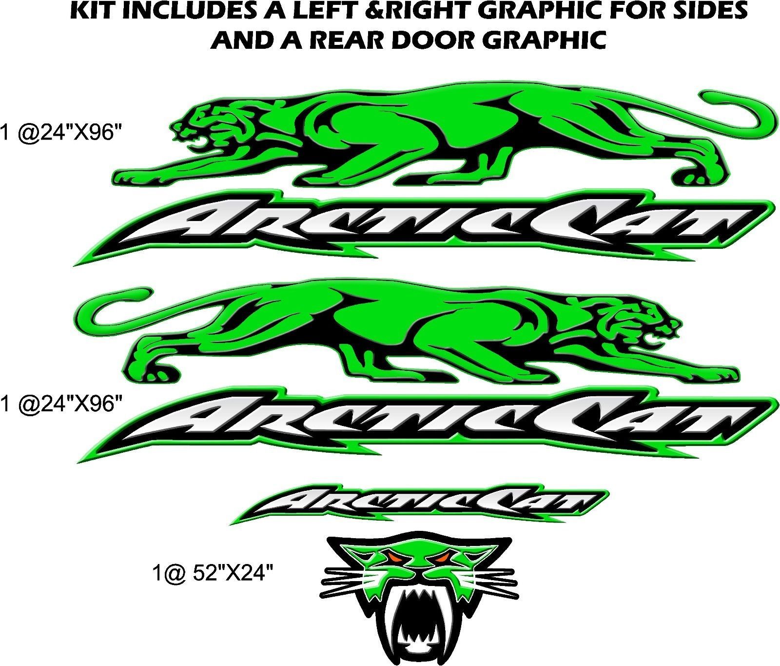 Image of Arctic Cat Huge Cat Decal Kit