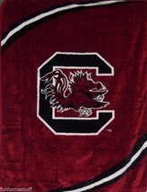 NCAA UNIVERSITY OF SOUTH CAROLINA GAMECOCKS 60" x 80" SOFT RASCHEL THROW BLANKET