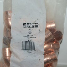 Nibco 9042900 Copper 45 Degree Elbow 3/4 Inch C x C 606 bag of 25 pieces image 1