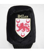 Golf Club Head Cover with Dillon Family Crest Coat of Arms Red Lion Blac... - $14.10