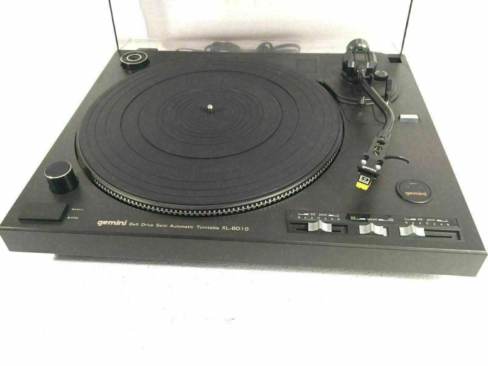 Gemini Belt Drive Semi Automatic Turntable Vintage Record Player Model